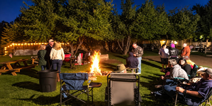 Cozy Backyard Campfire Gathering